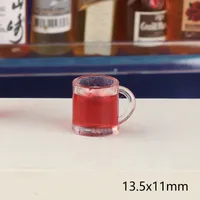Miniature Candy Toy Mini Red Wine Glass DIY Mixed Accessories Mini Resin Ornament Wine Glass Toy Doll House Decoration sku image 6