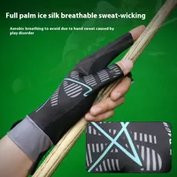 Four Leaf Clover Lines Spandex Polyester Billiard Gloves main image 2