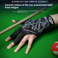 Four Leaf Clover Lines Spandex Polyester Billiard Gloves main image 4