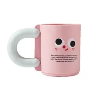 Creative Cute Plastic Toothbrush Cup High Aesthetic Value Home Use Children Couple Cartoon Cups Mouth Rinse Drinking Glasses main image 5