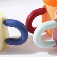 Creative Cute Plastic Toothbrush Cup High Aesthetic Value Home Use Children Couple Cartoon Cups Mouth Rinse Drinking Glasses main image 3