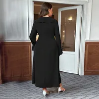 Women's Clothing Elegant Intellectual Style Dress Autumn And Winter Ruffled Flare Sleeve High Waist Midi Skirt main image 2