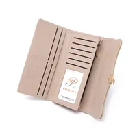 Wallet Women's High Sense  New Women's Three Folding Coin Purse Card Holder Girl Heart Student Long Wallet main image 5