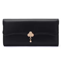 Wallet Women's High Sense  New Women's Three Folding Coin Purse Card Holder Girl Heart Student Long Wallet sku image 1