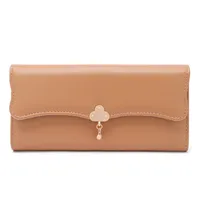 Wallet Women's High Sense  New Women's Three Folding Coin Purse Card Holder Girl Heart Student Long Wallet sku image 5
