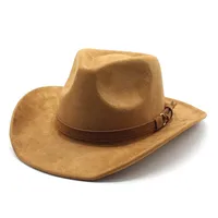 New European Style Woolen Suede Men Women Couple Hats Western Cowboy Gift Hats Printed Design Other Printing Hats main image 2