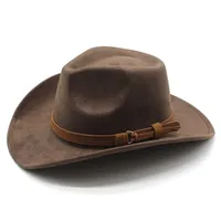 New European Style Woolen Suede Men Women Couple Hats Western Cowboy Gift Hats Printed Design Other Printing Hats main image 3