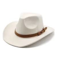 New European Style Woolen Suede Men Women Couple Hats Western Cowboy Gift Hats Printed Design Other Printing Hats sku image 2