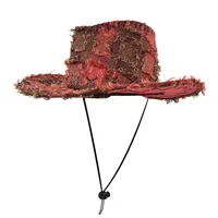 Sweet Cool Western Cowboy Hat For Women Spring Autumn Vintage Furry Knight Hat Outdoor Camping Holiday Sunshade Jazz Style sku image 2