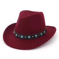 Tibetan Style Men's Women's Couple Jazz Hats Western Cowboy Bowler Hats National Minority Fashionable Winter Spring Summer Autumn main image 3