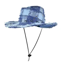 Sweet Cool Western Cowboy Hat For Women Spring Autumn Vintage Furry Knight Hat Outdoor Camping Holiday Sunshade Jazz Style sku image 4