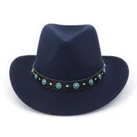 Tibetan Style Men's Women's Couple Jazz Hats Western Cowboy Bowler Hats National Minority Fashionable Winter Spring Summer Autumn main image 5