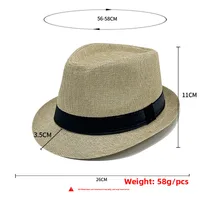 Versatile Jazz Hats Retro Style Pure Color Custom Made Men's Women's Curly Edge Couple Sun Protection Caps Spring Summer Autumn main image 2