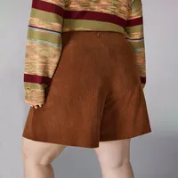 Fashionable High Waist Slim Straight Casual Pants Women's Autumn And Winter Plus Size Simple Style Shorts main image 4