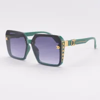 Elegant Ladies Square Sunglasses Versatile Casual Travel Vacation Beach Street Fashion High End Vintage PC UV400 Lenses sku image 3