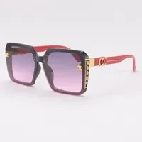 Elegant Ladies Square Sunglasses Versatile Casual Travel Vacation Beach Street Fashion High End Vintage PC UV400 Lenses sku image 2