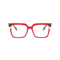 Fashionable Ladies Full Frame Square Sunglasses Leopard Print Casual School Use Leisurely Street Walking Optical Glasses For All Seasons main image 4