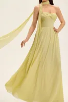 Elegant Long Mesh Dress Women's Comfortable Breathable Strapless Design New Style Casual Fashion Suitable For All Seasons main image 1