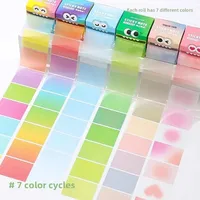 Dopamine Color Can Pull Note Paper Blue Fruit Pearl Note Paper Convenient For Students More Than Event-Recording Message-Leaving Sticky main image 3