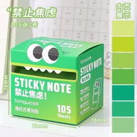 Dopamine Color Can Pull Note Paper Blue Fruit Pearl Note Paper Convenient For Students More Than Event-Recording Message-Leaving Sticky sku image 1