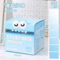 Dopamine Color Can Pull Note Paper Blue Fruit Pearl Note Paper Convenient For Students More Than Event-Recording Message-Leaving Sticky sku image 6