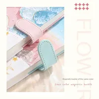 Art Retro Thickened Magnetic Snap Notebook Handmade Diary Inner Page Gilding Quality Memory Enhanced Value main image 3