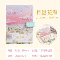 Art Retro Thickened Magnetic Snap Notebook Handmade Diary Inner Page Gilding Quality Memory Enhanced Value sku image 2