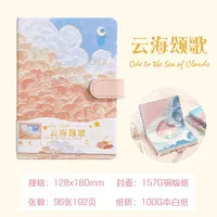 Art Retro Thickened Magnetic Snap Notebook Handmade Diary Inner Page Gilding Quality Memory Enhanced Value sku image 3