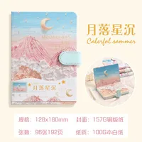 Art Retro Thickened Magnetic Snap Notebook Handmade Diary Inner Page Gilding Quality Memory Enhanced Value sku image 4