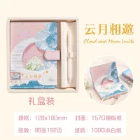 Art Retro Thickened Magnetic Snap Notebook Handmade Diary Inner Page Gilding Quality Memory Enhanced Value sku image 5