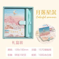 Art Retro Thickened Magnetic Snap Notebook Handmade Diary Inner Page Gilding Quality Memory Enhanced Value sku image 8