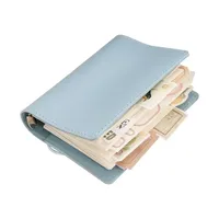 Portable Mini PU Leather Notebook M5 Ring Loose-Leaf Binder Pocket Size Travel Diary Book Handmade Brochure New Design Durable Cover main image 5