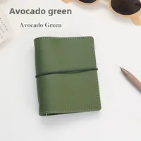 Portable Mini PU Leather Notebook M5 Ring Loose-Leaf Binder Pocket Size Travel Diary Book Handmade Brochure New Design Durable Cover sku image 1