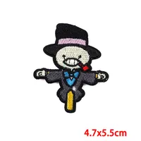 Cartoon Cat Embroidery Patch For Denim Jacket Cute Animal Theme Decorative Paster New Style Computer Embroidery Material sku image 1