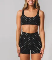 Two-Piece Women's Casual Polka Dot Swimsuit Suit Fashion Elegant Style Sleeveless Recycled Fiber Fabric sku image 7
