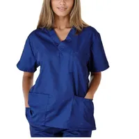 Tc Cotton Short Sleeve V-neck Nursing Uniform Work Uniforms Men's Shirt Protective Work Clothes Polyester Blend Four Seasons Universal main image 5