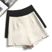 Slim Fit High Waist A- Line Shorts Plus Size Women's Slimming Summer Casual Pants Black Loose Wide Leg Pants Suitable For Girls With Heavy Weight main image 1