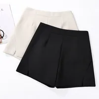 Slim Fit High Waist A- Line Shorts Plus Size Women's Slimming Summer Casual Pants Black Loose Wide Leg Pants Suitable For Girls With Heavy Weight main image 2