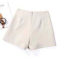 Slim Fit High Waist A- Line Shorts Plus Size Women's Slimming Summer Casual Pants Black Loose Wide Leg Pants Suitable For Girls With Heavy Weight main image 3