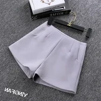 Slim High Waist Women's Suit Shorts Summer Casual Pants A- Line Wide Leg Black Trend Hot Pants Cotton Blend Comfortable Outdoor main image 2