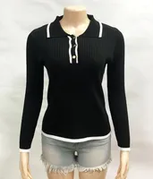 Fashion Style Summer Women's Clothing Slim Fit Street Style Top European Style Ice Silk Knitted Short Sleeve  French Style sku image 18