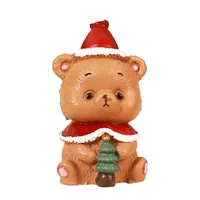 Adorable Christmas Decoration Miniature Landscape Santa Claus Christmas Tree Animal Resin Crafts Cute Style Gift Blind Box main image 5