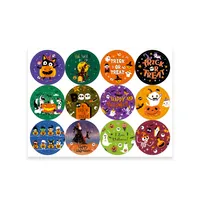 Halloween Gift Sticker Pumpkin Ghost Adhesive Seal Sticker Halloween Party Candy Bag Decorative Label Copper Board Sticky Sticker main image 5