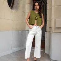 Summer  Women's Knitted Coat Solid Color Belt Cardigan Personality Fashion Upper Body Elegant Style Commuter Quality main image 3