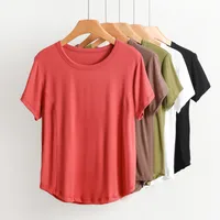 Casual Round Neck Short Sleeves T-shirt Plus Size Women's Summer Bottoming Shirt Super Plus Size Fat Girl T-shirt Slim Fit Shirt main image 2