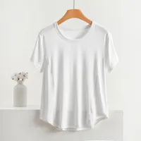 Casual Round Neck Short Sleeves T-shirt Plus Size Women's Summer Bottoming Shirt Super Plus Size Fat Girl T-shirt Slim Fit Shirt main image 4