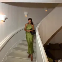 Elegant And Fashionable Silk Satin Sling Dress European Style Versatile Pendant Quality Mid-Length Dress Dress Leisure Commute Applicable main image 3