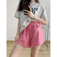 Slim Fit High Waist Loose Summer Thin Shorts New Style Casual Sports Shorts Home Wear Versatile Pajamas Hot Pants sku image 1