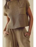 Casual Knitted Vest Women Sleeveless Turtleneck Sweater European Street Fashion Solid Color Polyester Long sku image 6