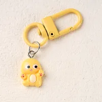 Cartoon Character Keychains Cute Resin Alloy Keyring Leisure Daily Use Lobster Clasp Four Seasons Suitable Metal Buckle Design sku image 7